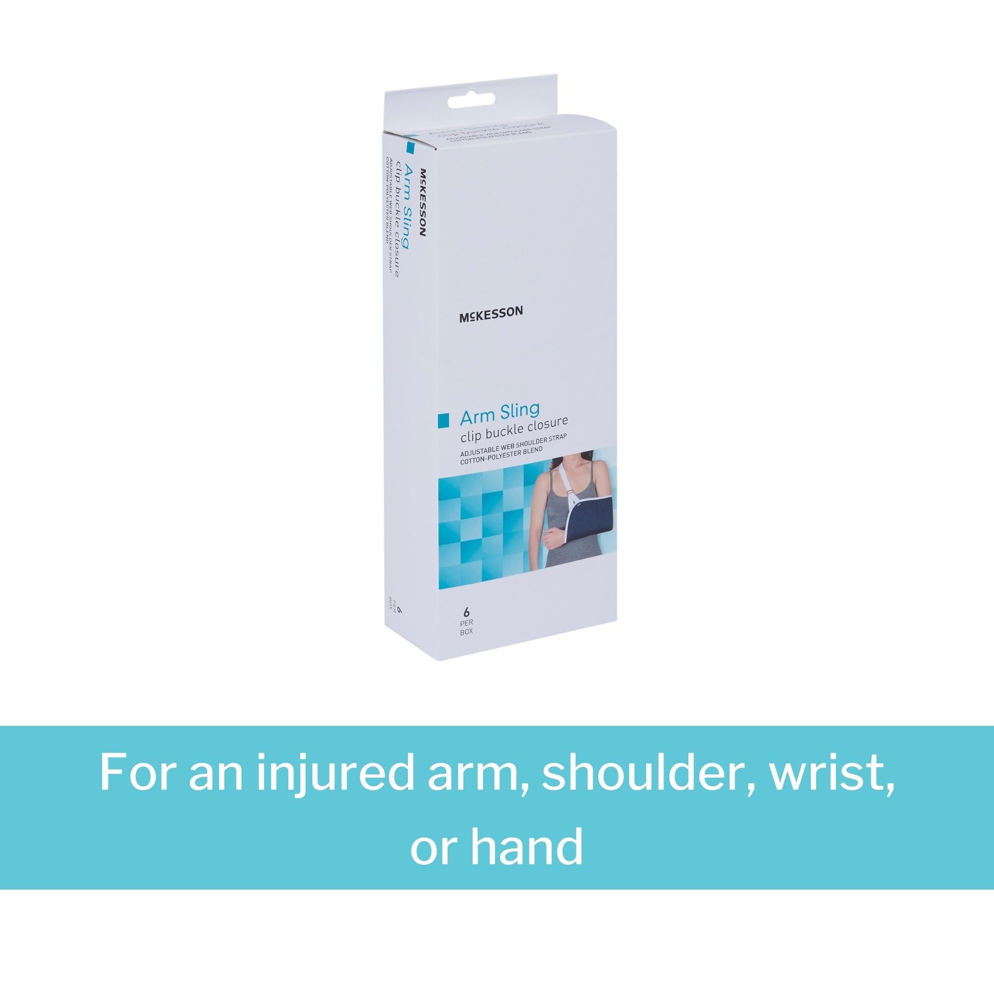 arm sling mckesson buckle closure adjustable strap large packaging type box