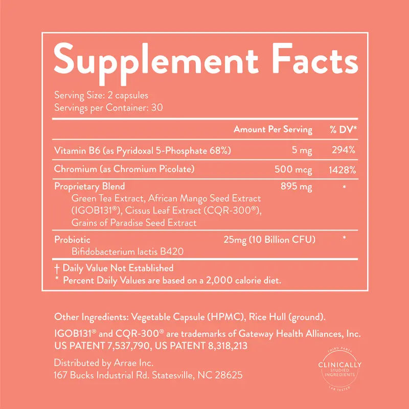 Arrae MB 1 | Natural Support for Energy, Blood Glucose, Cholesterol & Overall Health* | 30 Day Supply Healthcare Supplement