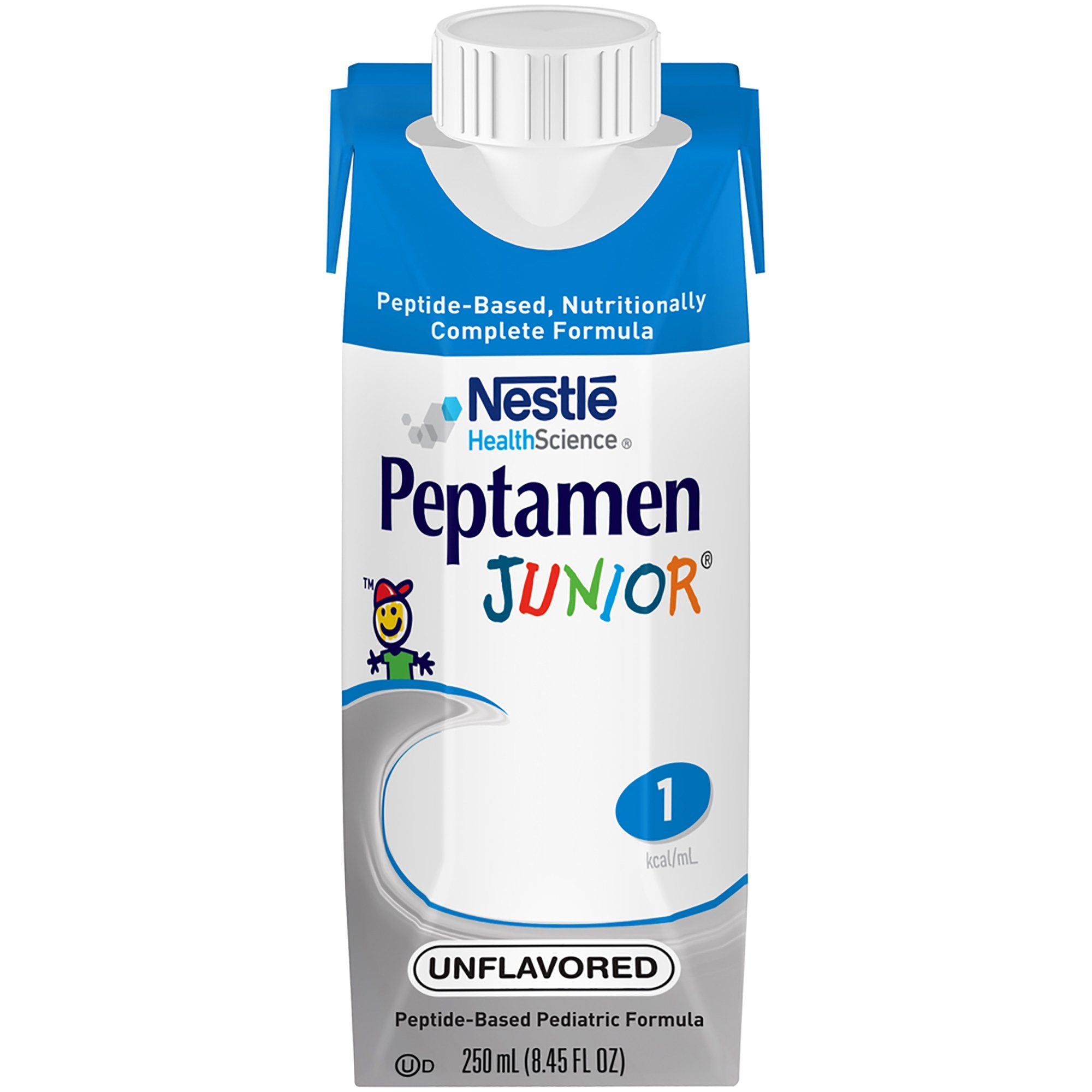 Pediatric Tube Feeding Formula Peptamen Junior Unflavored 250 mL Carton Liquid Whey Protein Impaired GI Function, Packaging Type- Case