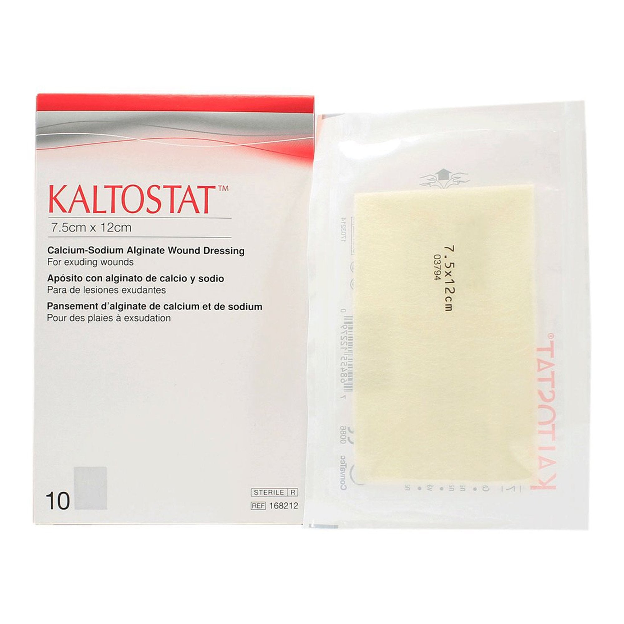 Alginate Dressing Kaltostat® 3 X 4-3/4 Inch Rectangle