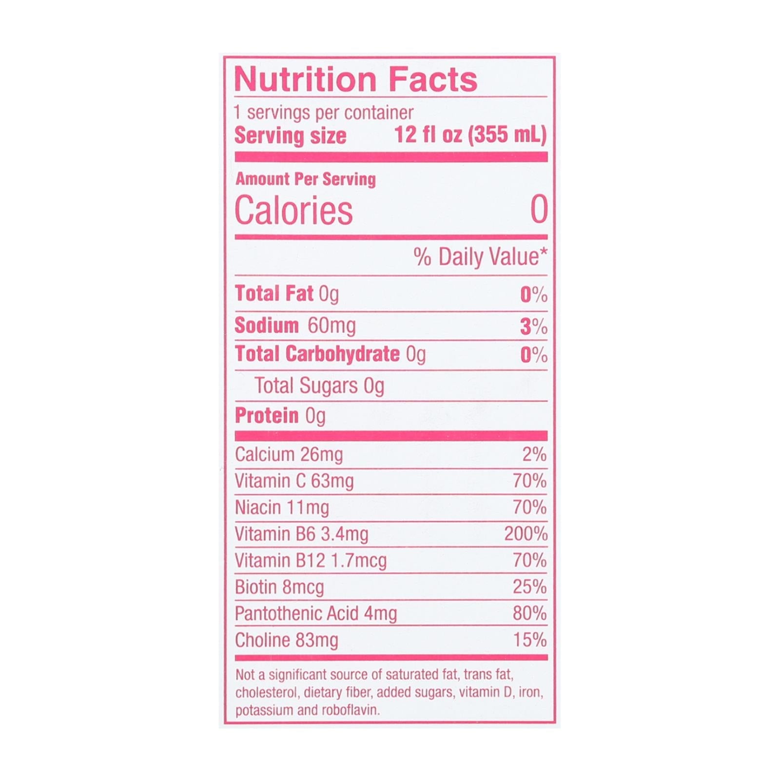 aspire healthy energy sparkling raspberry acai case of 6 4 12 oz