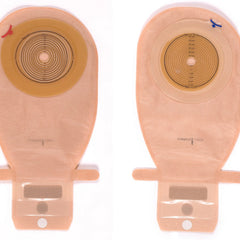 Ostomy Pouch Assura New Generation One Piece System 11 1/2 Inch Length Convex Light, Trim to Fit 3/4 to 1 3/4 Inch Stoma Drainable