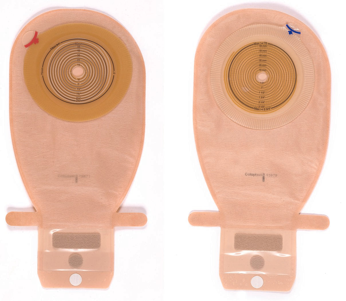 Ostomy Pouch Assura New Generation One Piece System 11 1/2 Inch Length Convex Light, Trim to Fit 3/4 to 1 3/4 Inch Stoma Drainable