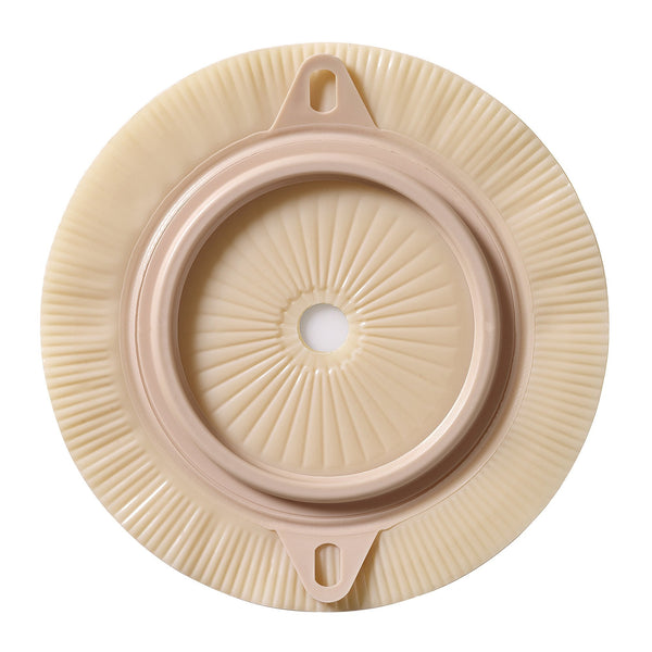 Ostomy Barrier Assura Precut, Extended Wear Silicone Based Adhesive 50 mm Flange Red Code System Synthetic Resin 1 3/8 Inch Opening