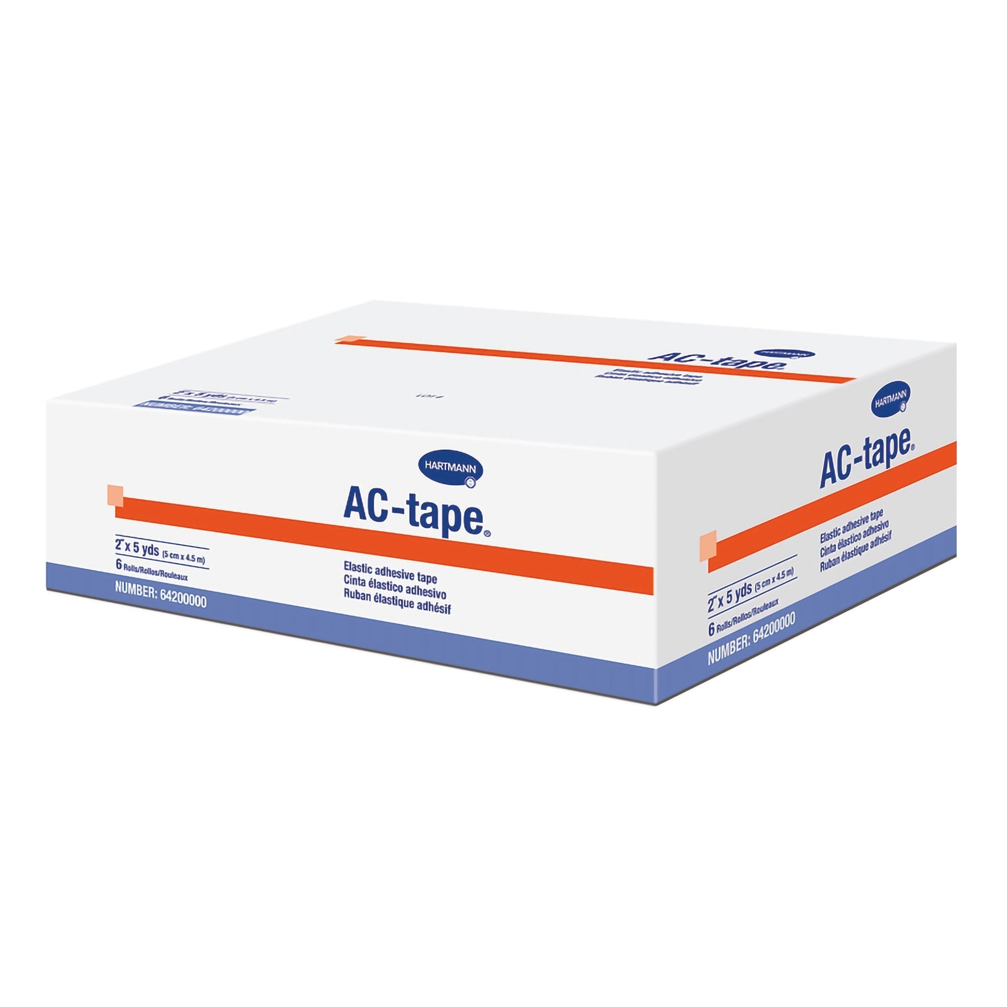 Athletic Tape AC tape Tan 2 Inch X 5 Yard Cotton NonSterile