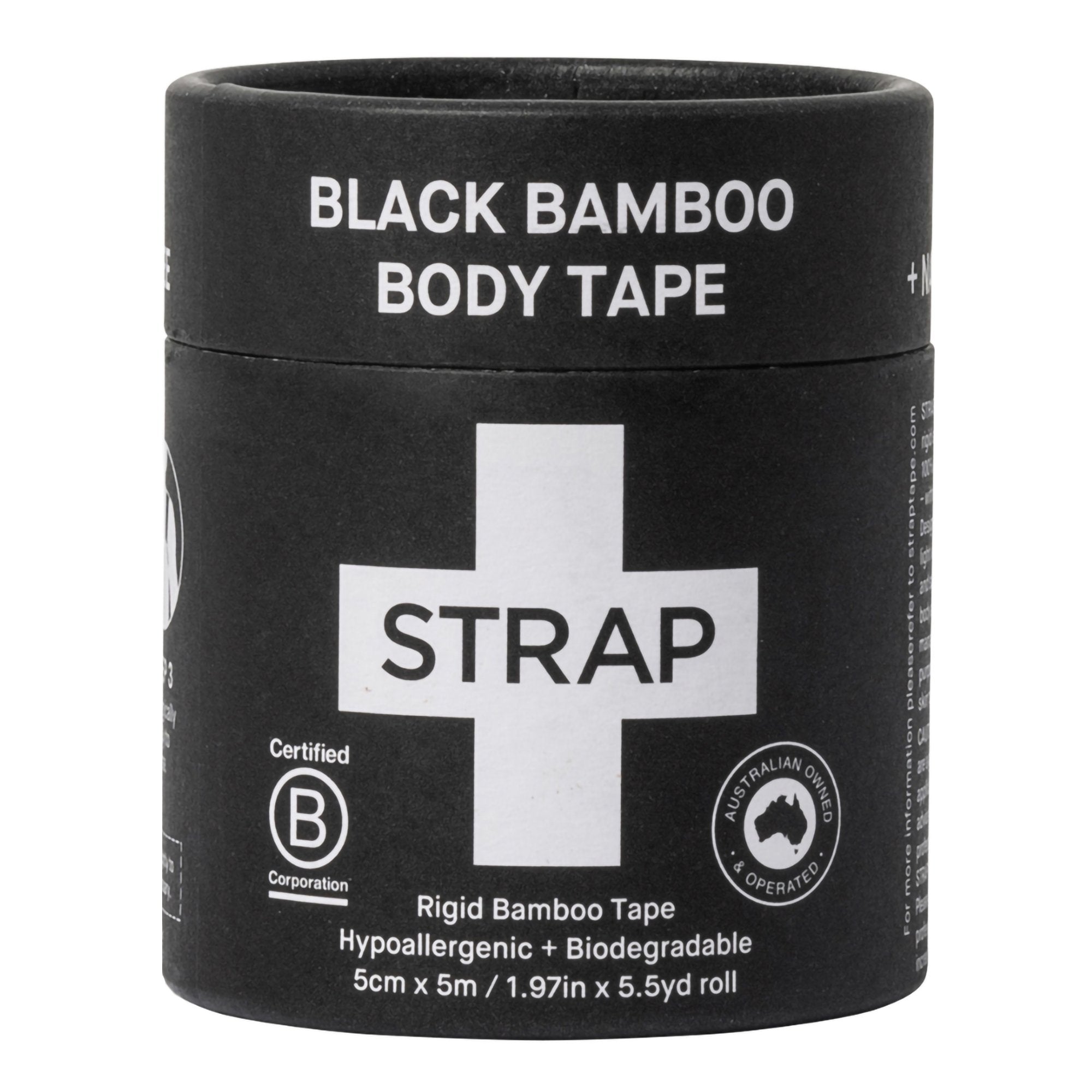 Athletic Tape Strap Black 1.97 Inch X 5 1/2 Yard Bamboo Fiber NonSterile