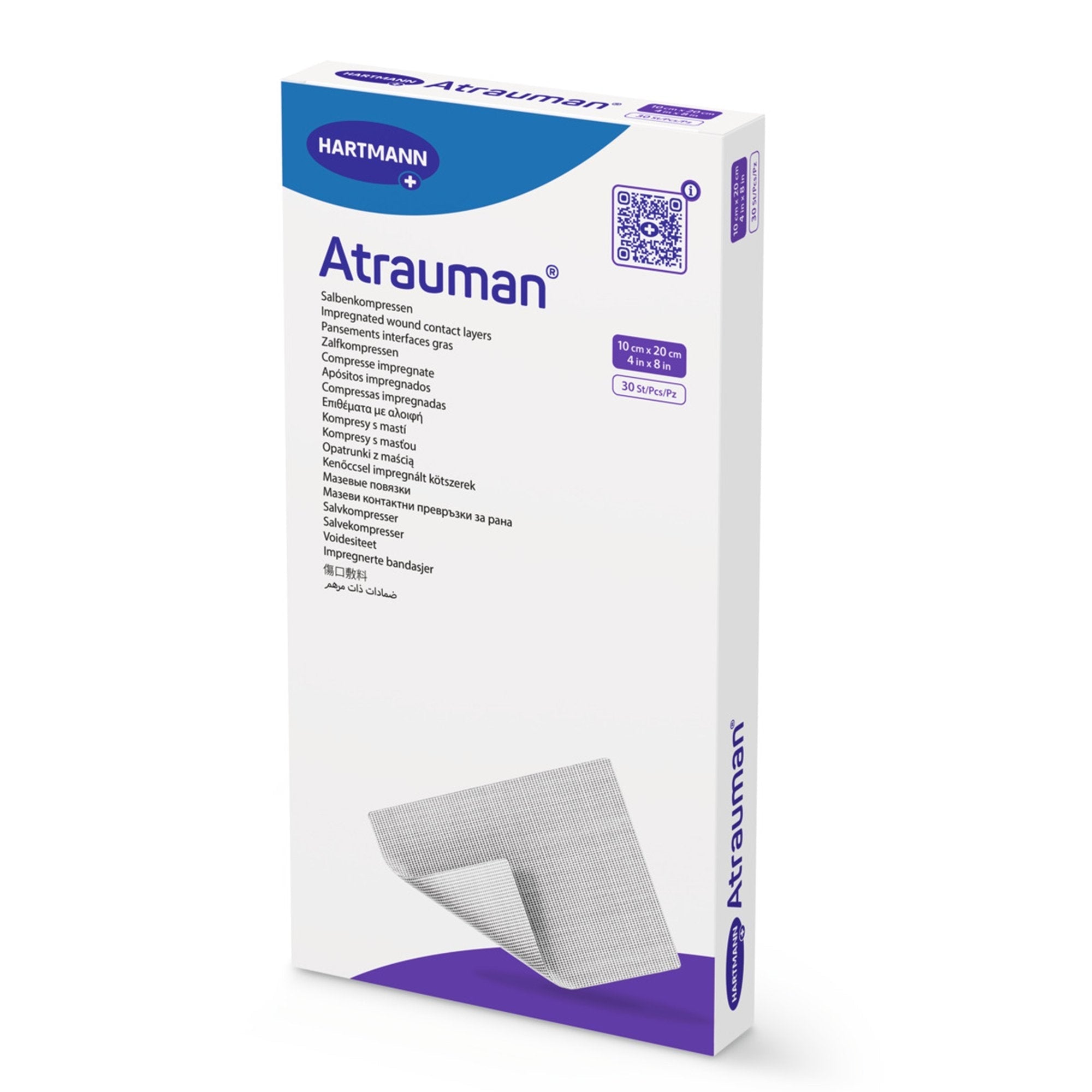 Impregnated Contact Layer Dressing Atrauman 4 X 8 Inch Sterile