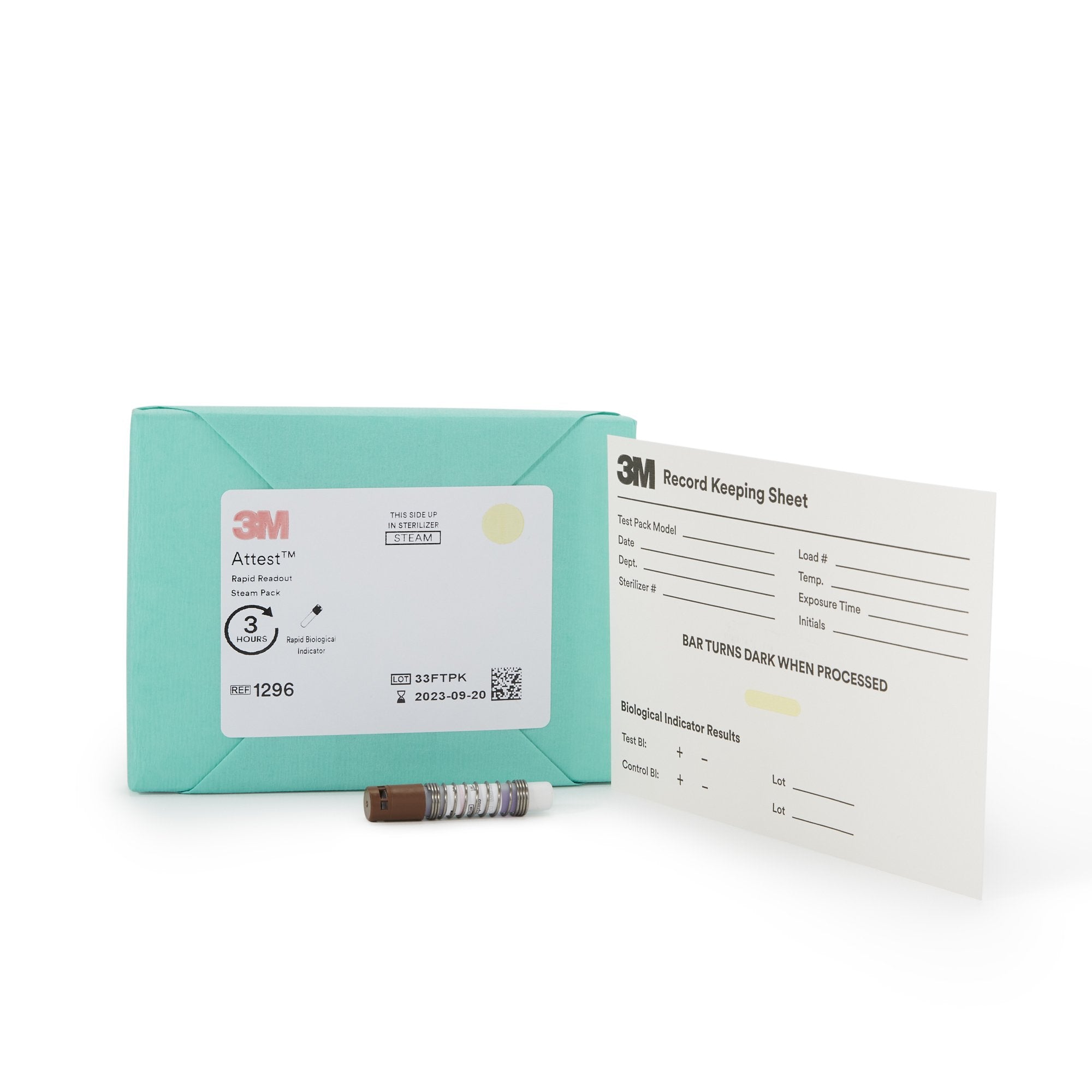 Attest Rapid Readout Sterilization Biological Indicator Pack Steam