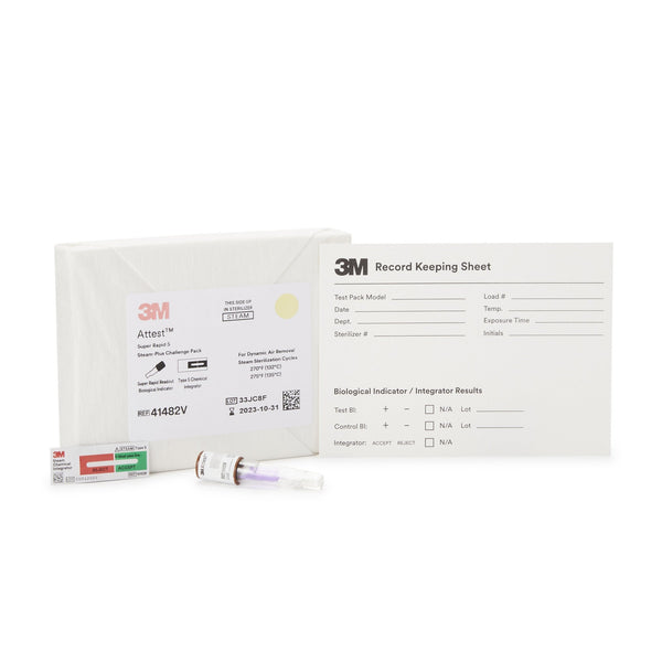 Attest Super Rapid 5 Steam Plus Sterilization Indicator Challenge Pack Steam 2 Inch Length