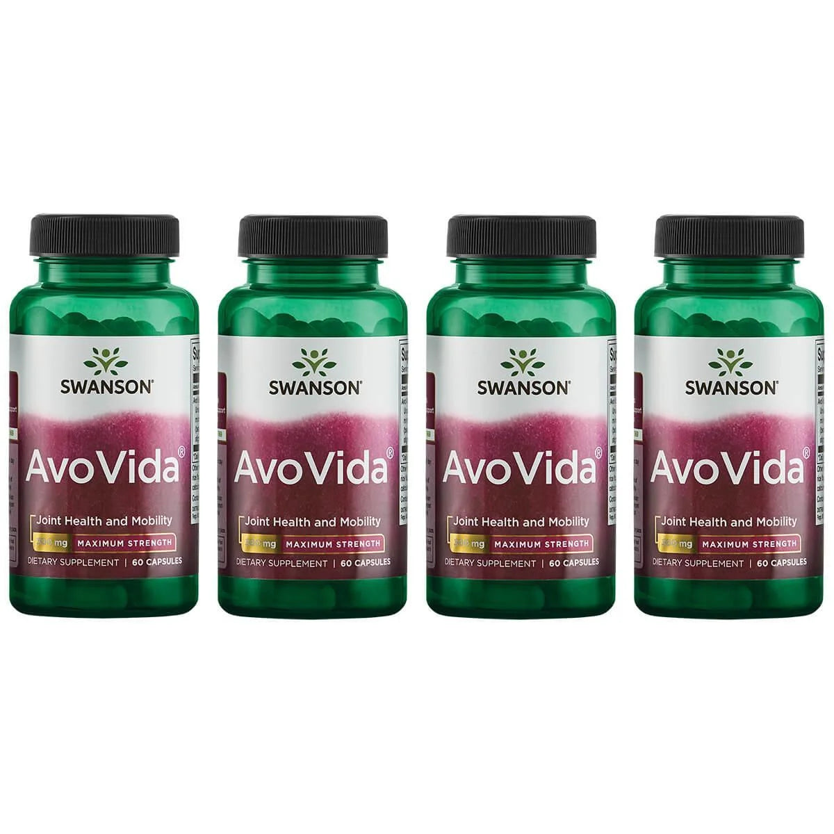 Avovida   Maximum Strength 300 Mg 60 Caps 4 Pack