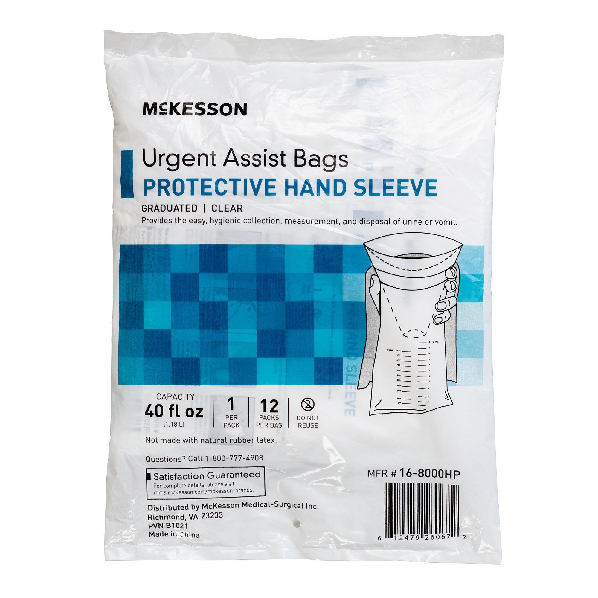 Emesis Bag McKesson 40 oz. Clear, Packaging Type- Case