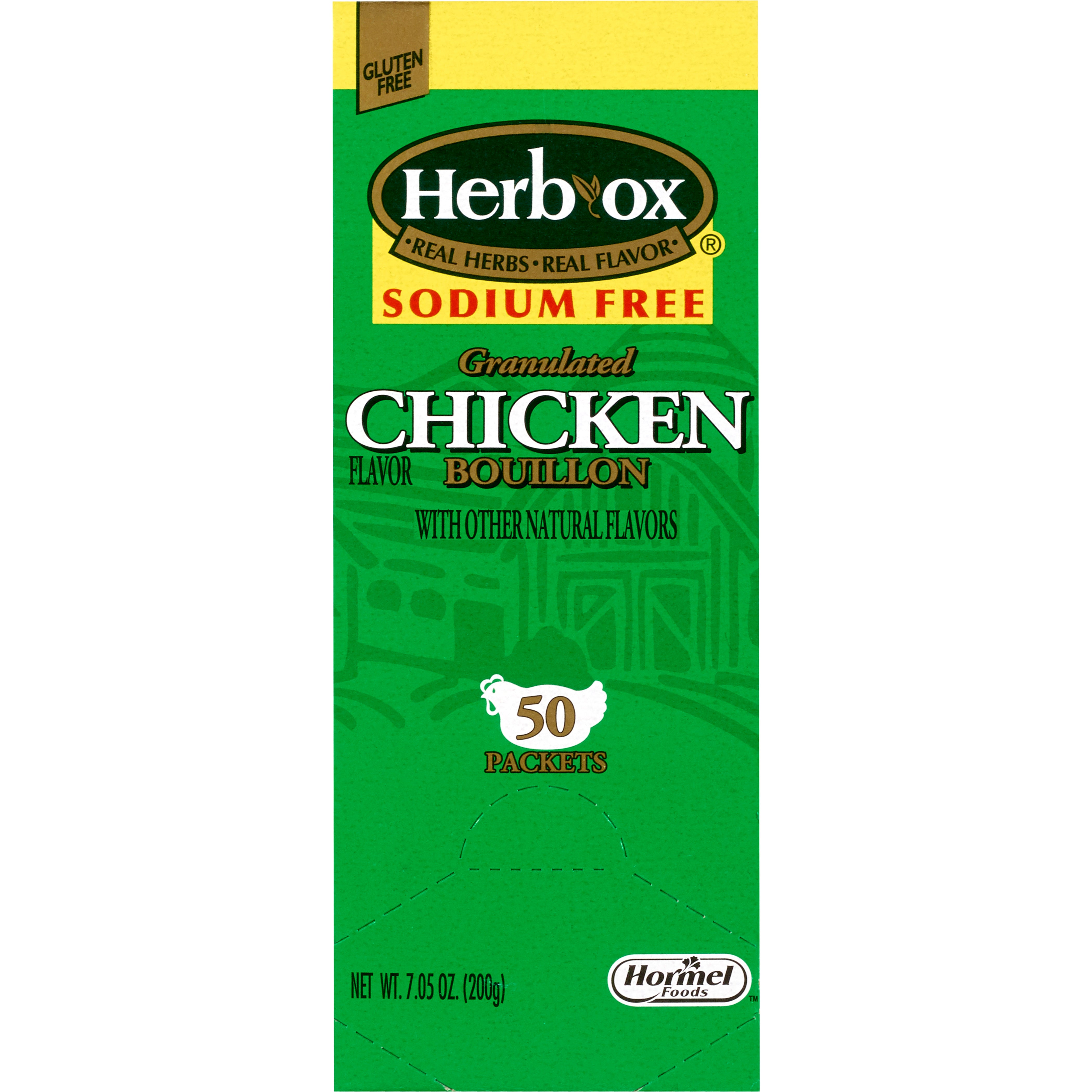 Instant Broth Herb Ox Sodium Free Chicken Flavor Liquid 8 oz. Individual Packet