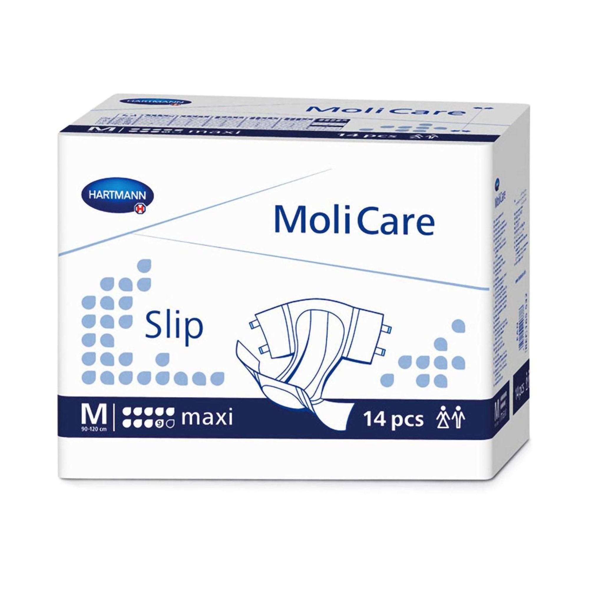 Unisex Adult Incontinence Brief MoliCare Slip Maxi Medium Disposable Heavy Absorbency, Packaging Type- Case