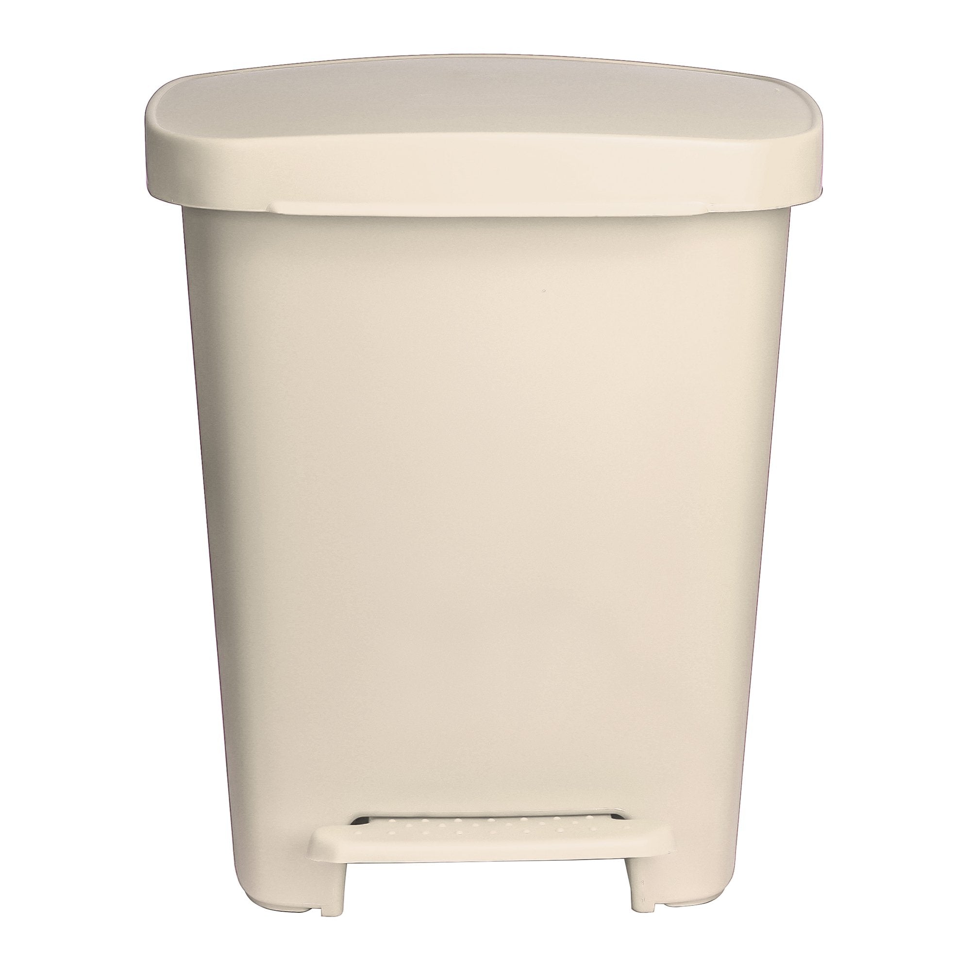 Trash Can McKesson 32 Quart / 8 gal. Beige Plastic Rectangular