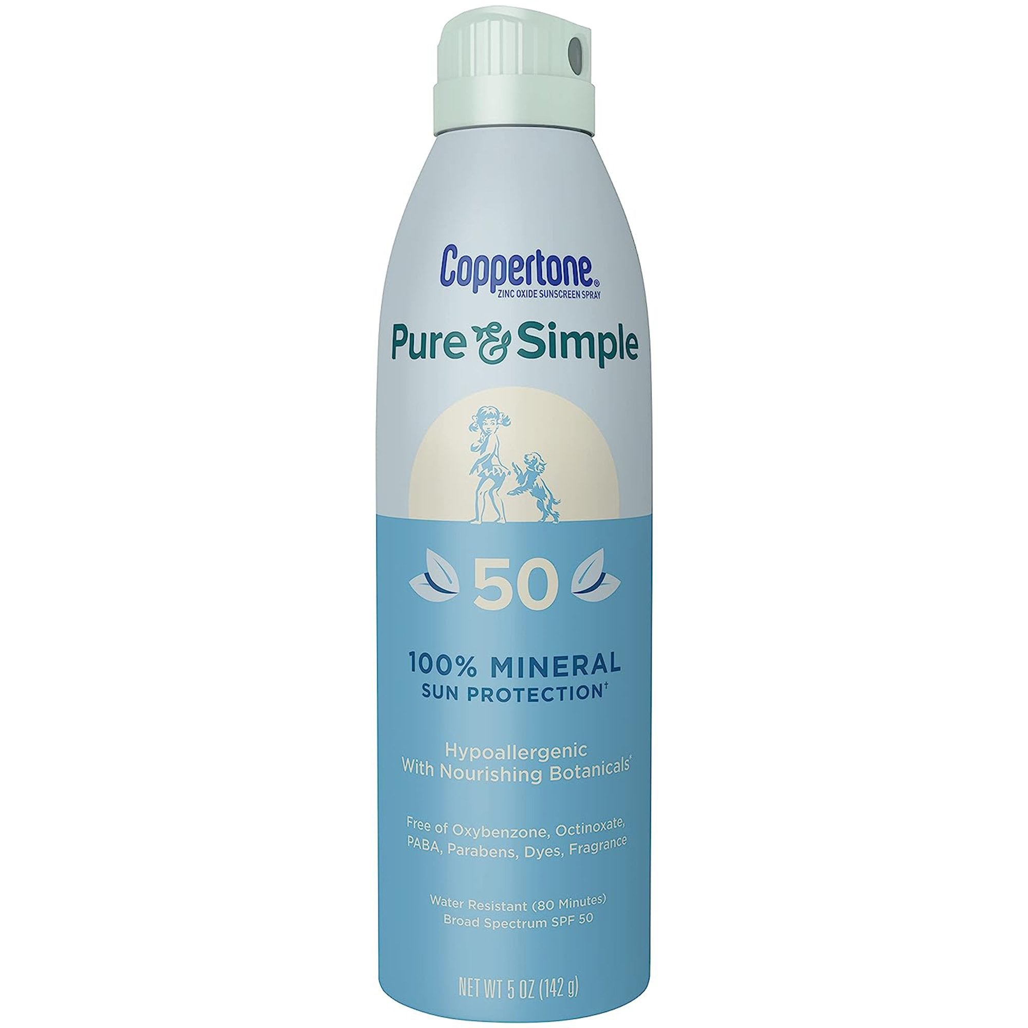 Sunscreen Coppertone Pure and Simple SPF 50 Lotion 6 oz. Bottle