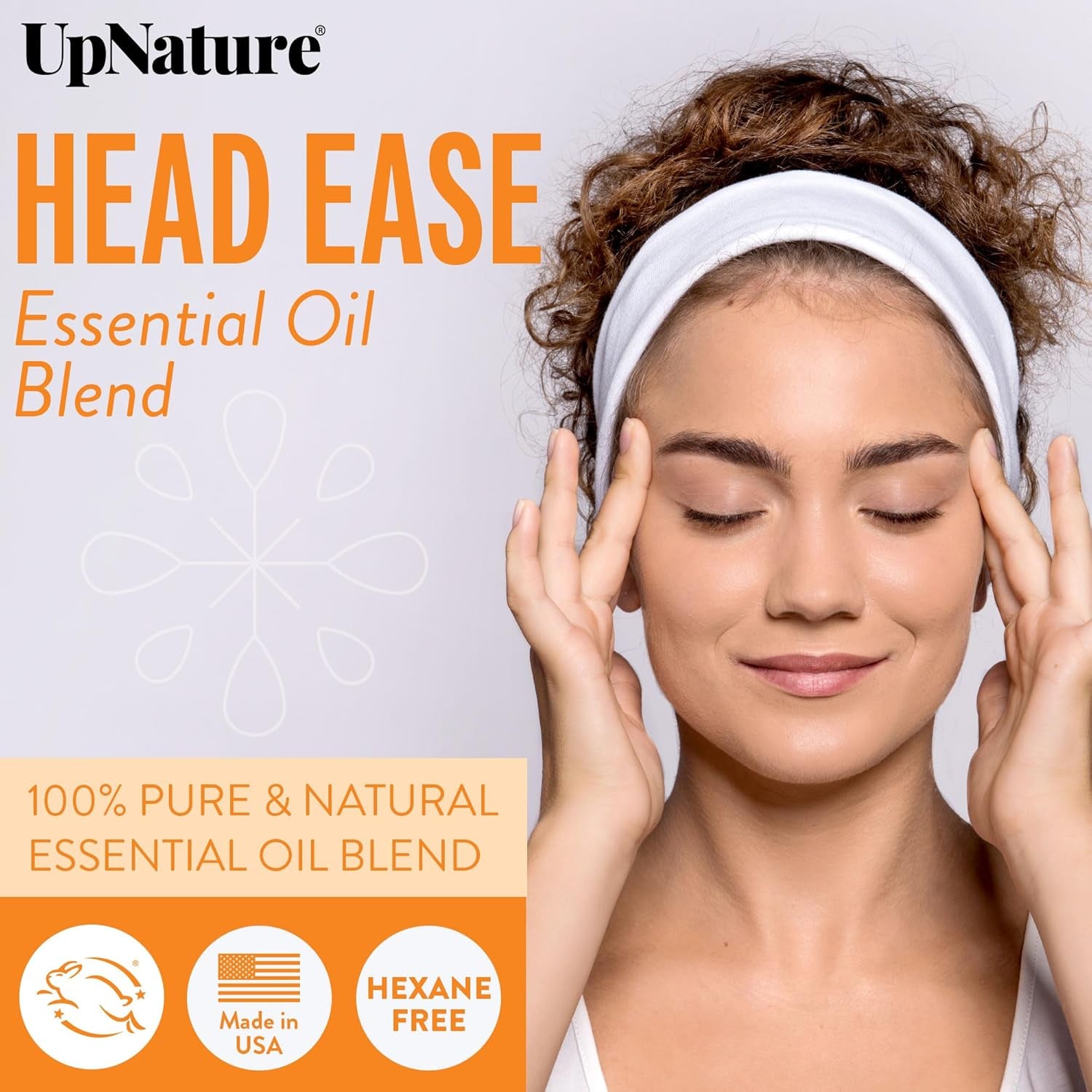 Head Ease Essential Oil Blend - 2Oz – with Peppermint, Rosemary & Frankincense Oils – Aromatherapy Essential Oil