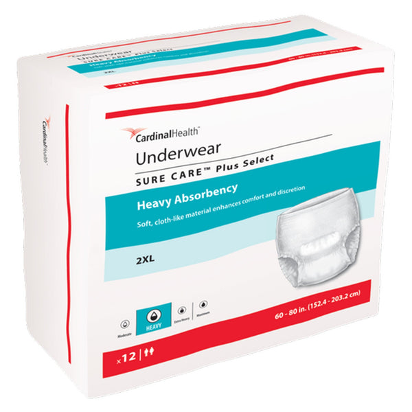 Sure Care Plus Select Absorbent Underwear – 2X-Large, Heavy Absorbency (12/Bag, 4 Bags/Case) Default Title