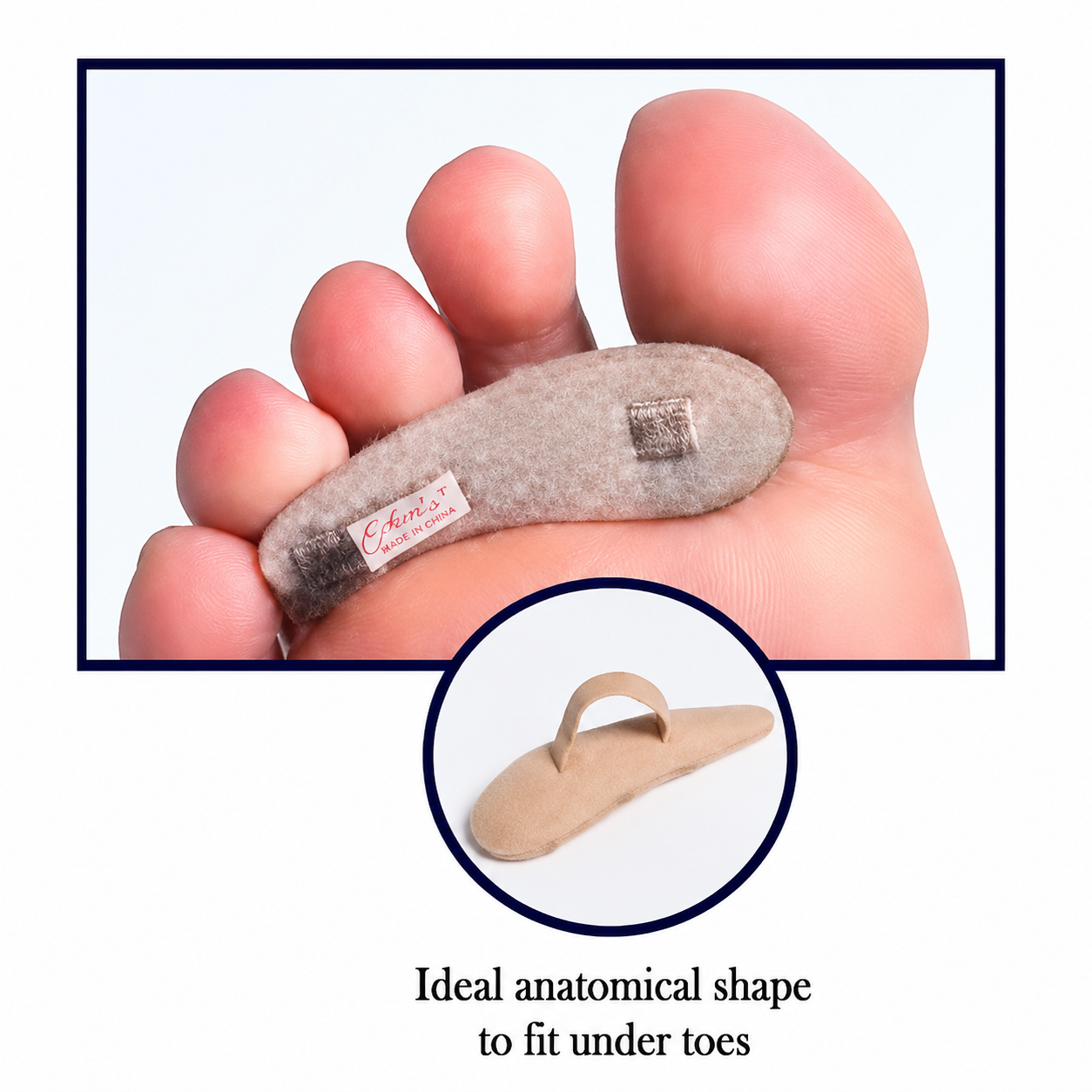 Toe Crest Right Large Pk/3