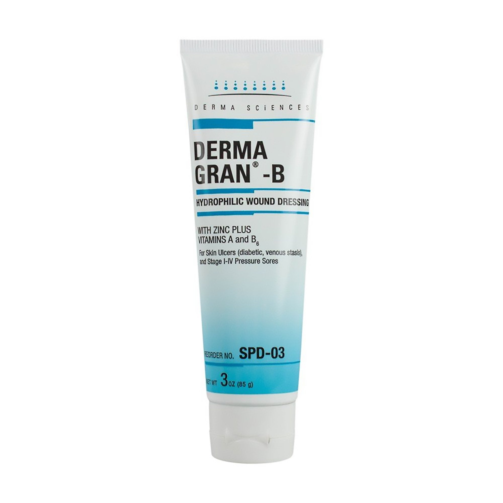 Hydrophilic Wound Dressing Dermagran B 3 oz. Gel / Amorphous NonSterile