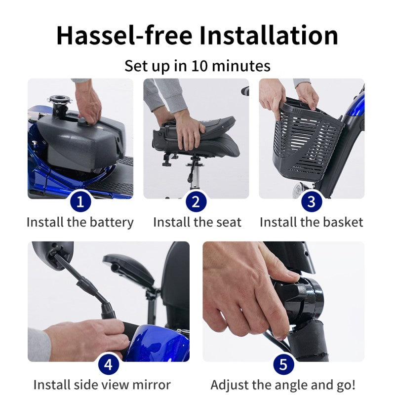 D41 Explorer-Swift Compact Lightweight Mobility Scooter - for Seniors