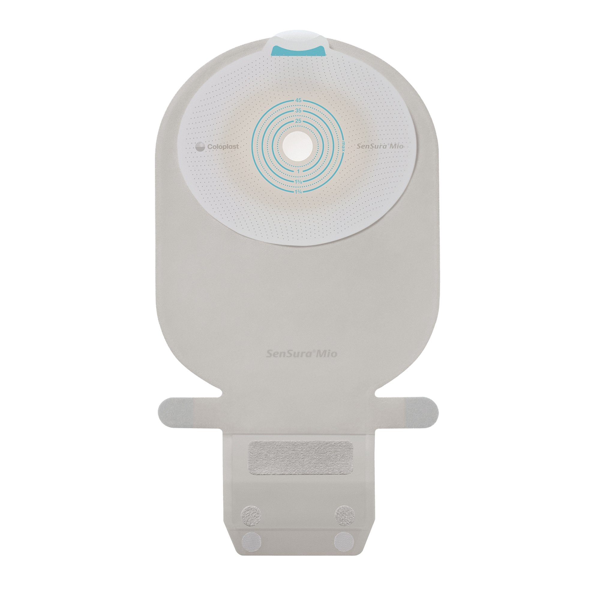 Ostomy Pouch SenSura Mio One-Piece System 11 Inch Length, Maxi Flat, Pre-Cut 1-9/16 Inch Stoma Drainable