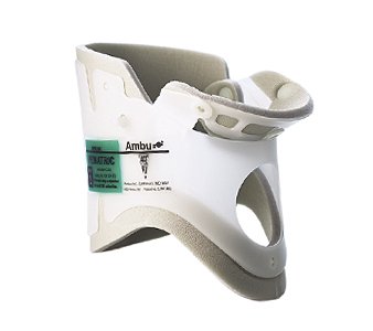 Extrication Cervical Collar Ambu Perfit Preformed Pediatric Size 2 One Piece / Trachea Opening 3 Inch Height Adjustable Neck Circumference
