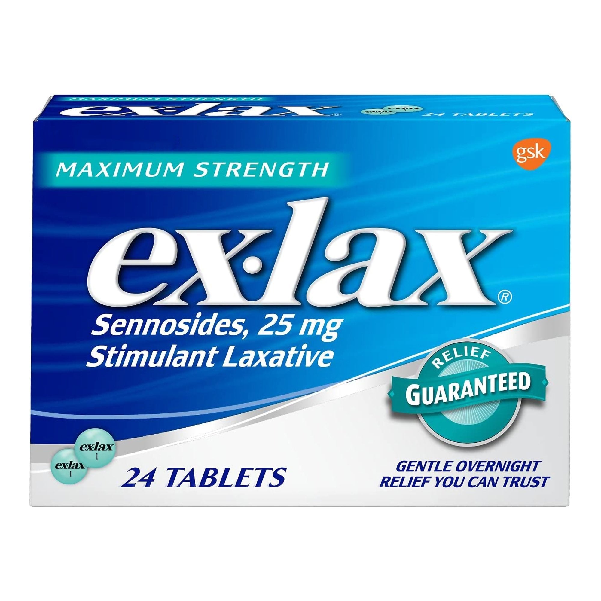 Laxative Ex-lax Tablet 24 per Box 25 mg Strength Sennosides