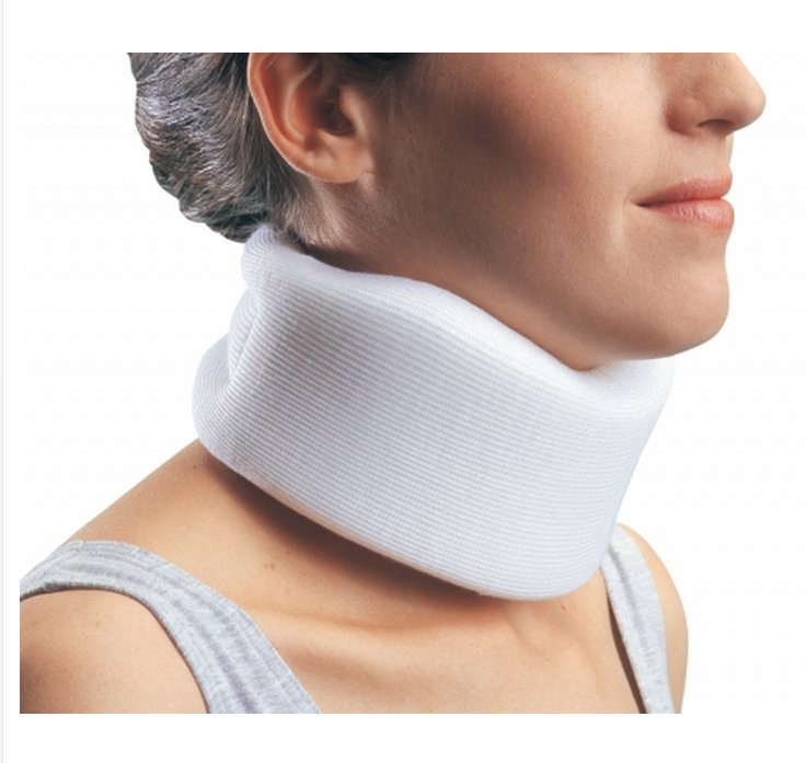 Cervical Collar ProCare Universal Contoured / Medium Density Adult One Size Fits Most One Piece 2 1/2 Inch Height 24 Inch Length 10 1/2 to 24 Inch Neck Circumference