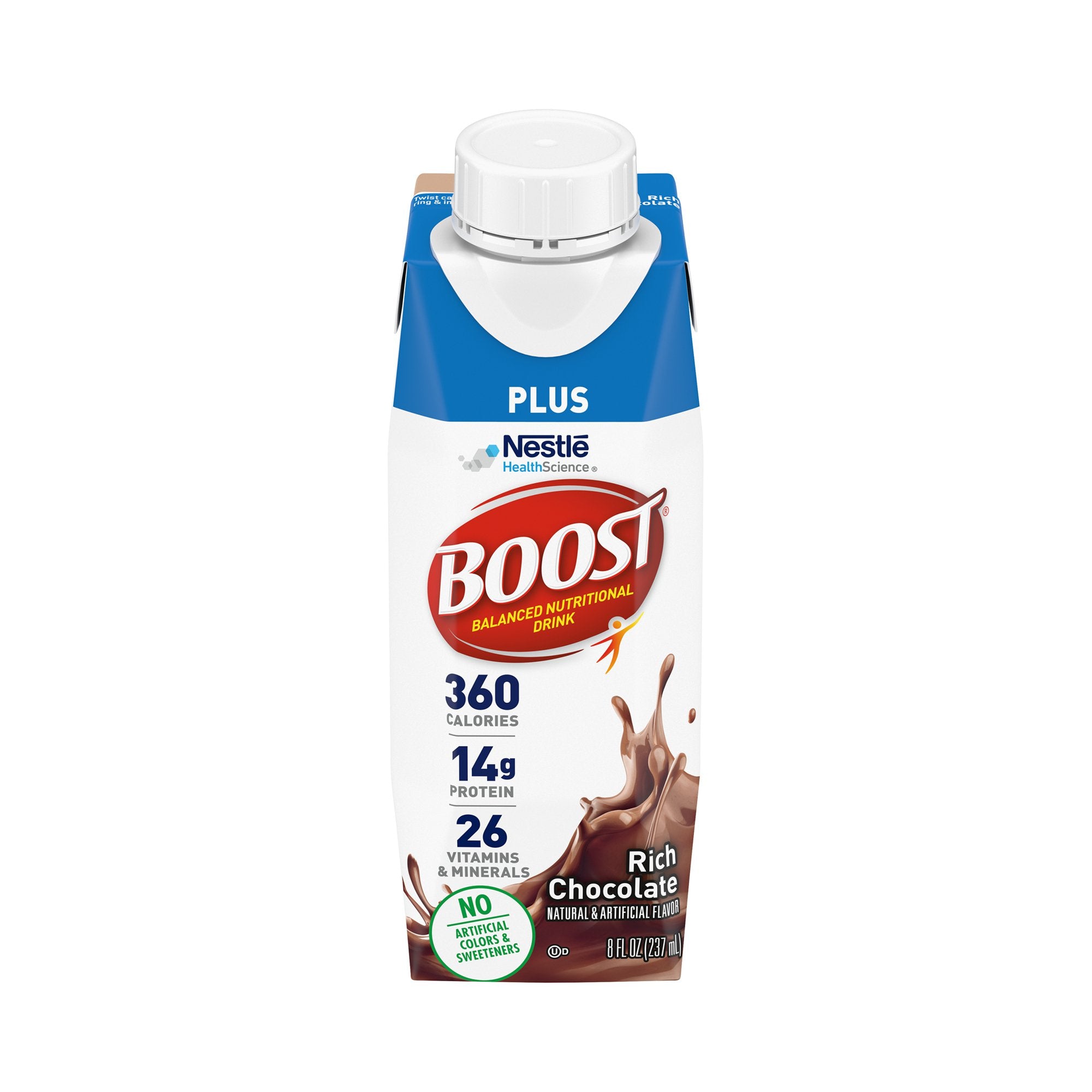 Oral Supplement Boost Plus® Rich Chocolate Flavor Liquid 8 oz. Carton