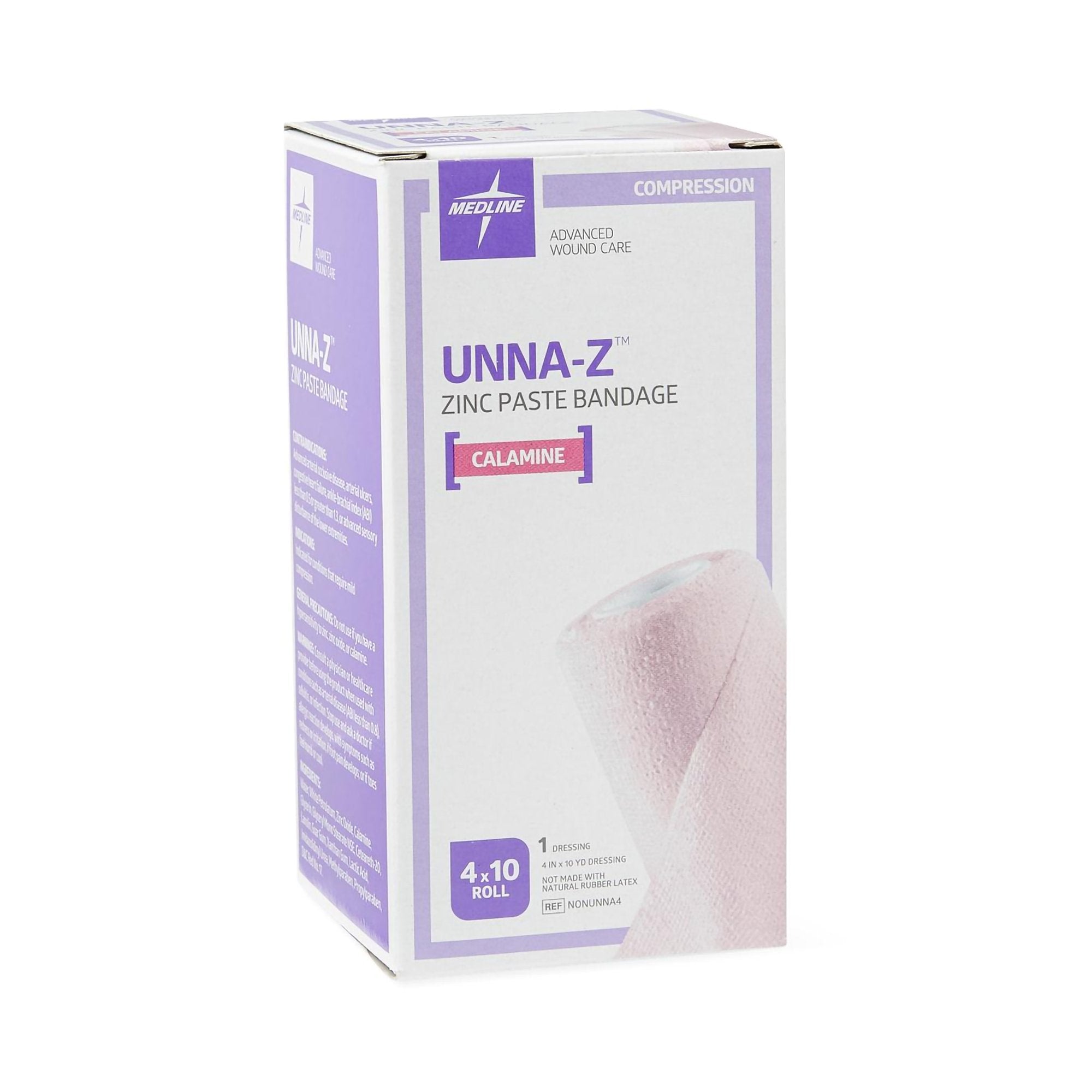 Unna Boot Unna-Z Zinc Oxide / Calamine 4 Inch X 10 Yard