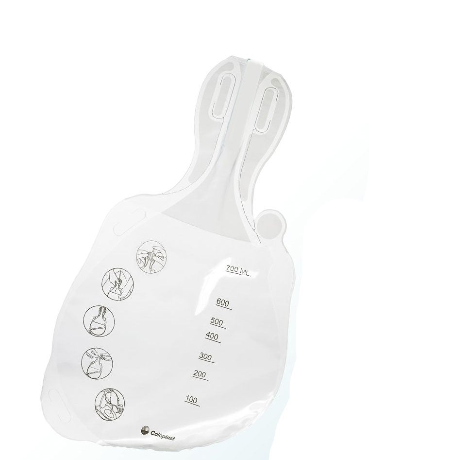 Urostomy Pouch Coloplast Uro Two-Piece System 6 Inch Length, Micro 2 Inch Stoma Drainable