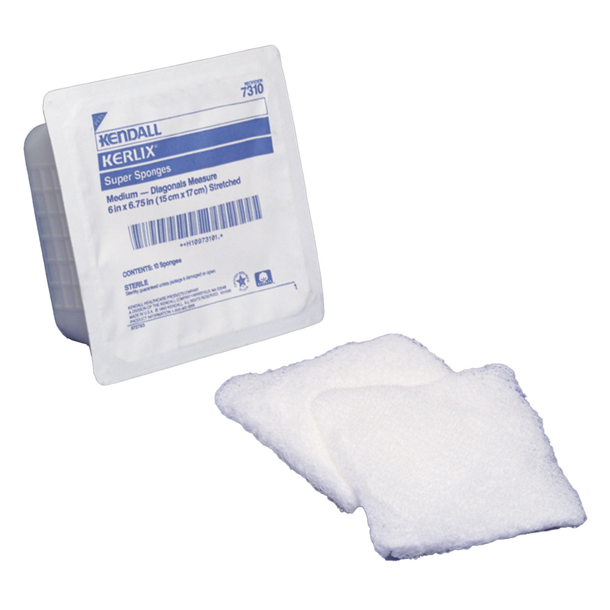 Fluff Dressing Kerlix™ 6 X 6-3/4 Inch 6-Ply Rectangle Sterile 10 per Tray