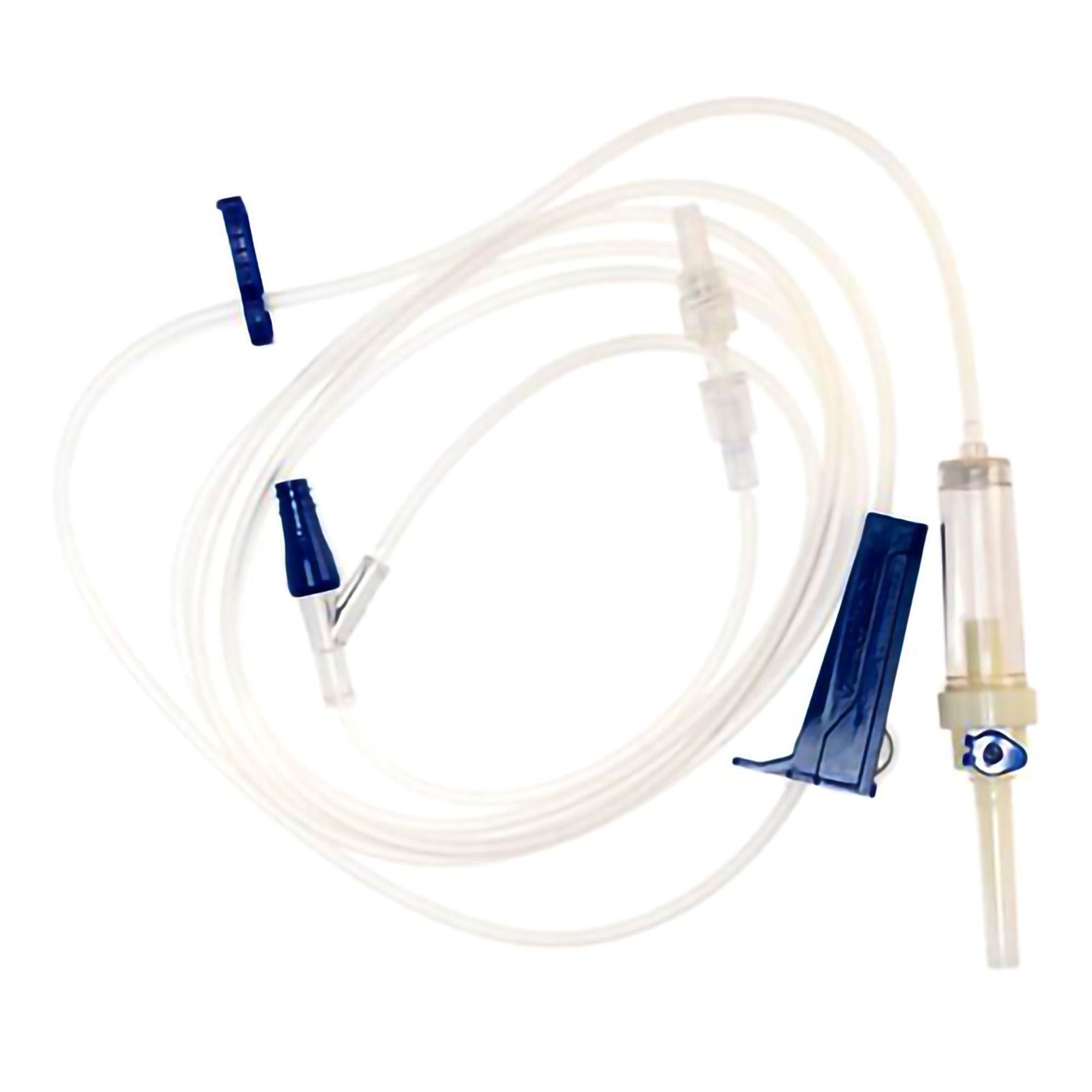 IV Pump Set McKesson Pump 1 Port 10 Drops / mL Drip Rate Without Filter 102 Inch Tubing Solution Without Flow Regulator