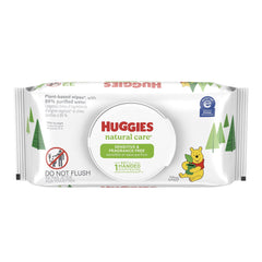 Baby Wipe Huggies Natural Care Soft Pack Unscented 32 Count