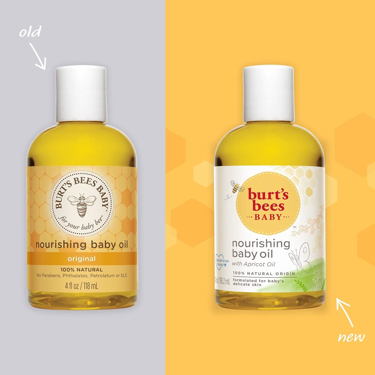 Baby™ Nourishing Baby Oil, 100% Natural Baby Skin Care   4 Ounce Bottle   Pack of 3