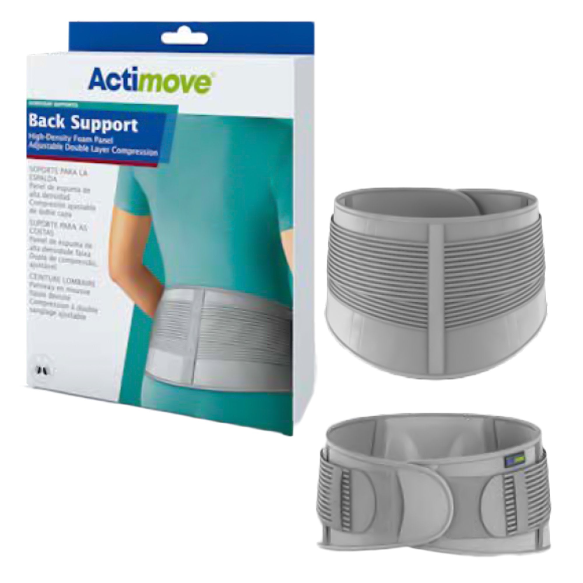 Back Support Actimove Everyday Supports Small / Medium Hook and Loop Closure 29 to 37 Inch Waist Circumference Adult