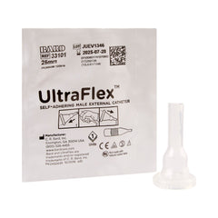 Male External Catheter UltraFlex Self Adhesive Seal Silicone Small