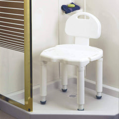 bath bench composite w back knocked down carex