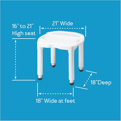 bath bench composite w o back knock down retail carex