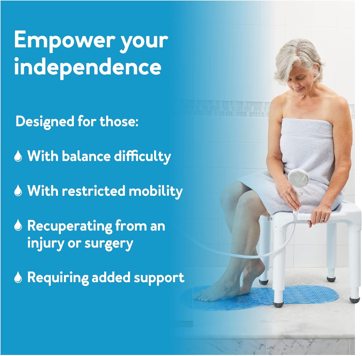 bath bench composite w o back knock down retail carex