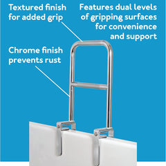 bathtub rail dual level