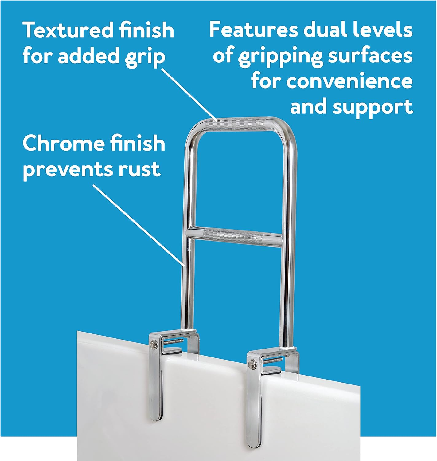 bathtub rail dual level