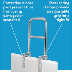 bathtub rail dual level