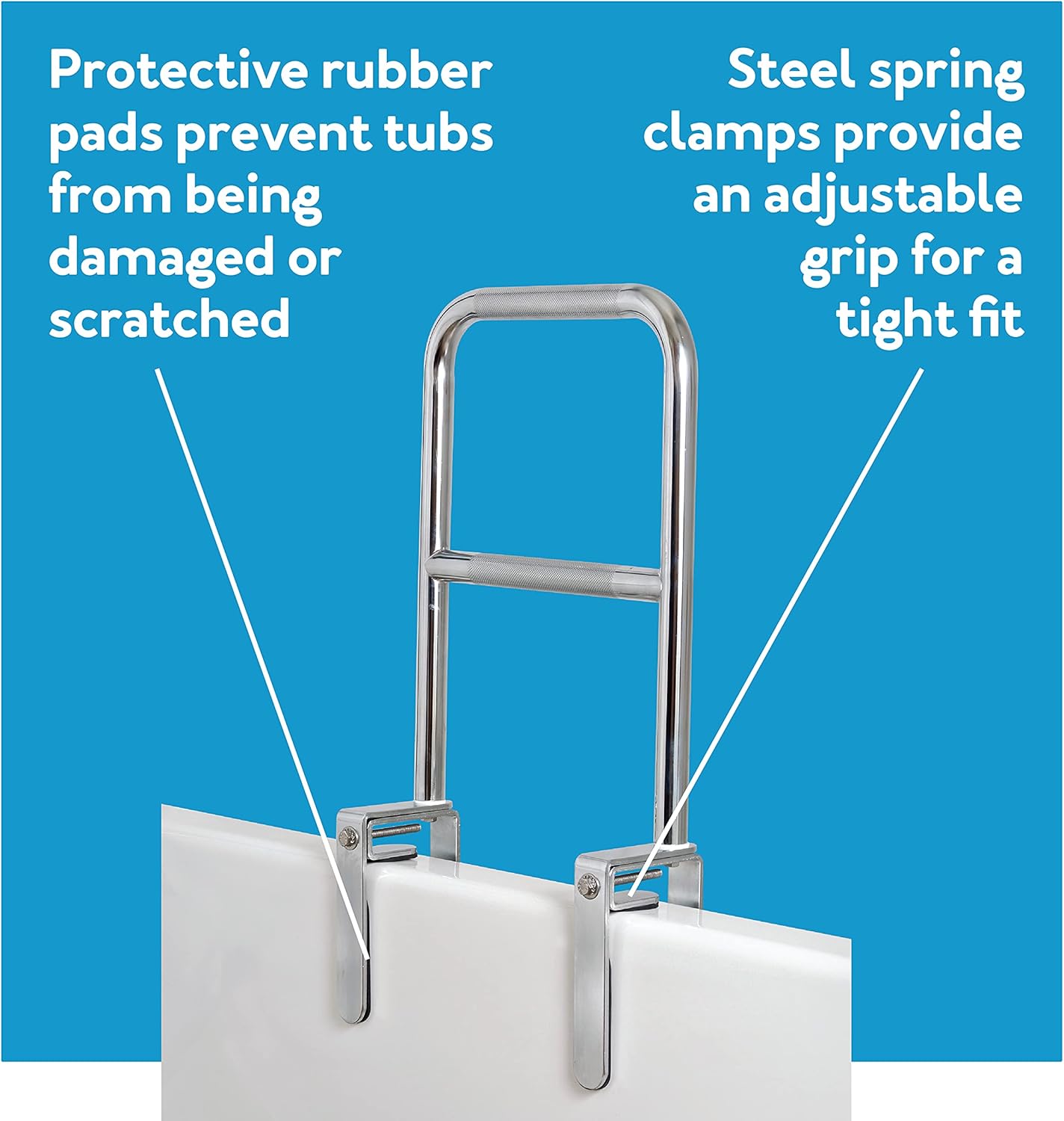 bathtub rail dual level