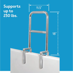 bathtub rail dual level