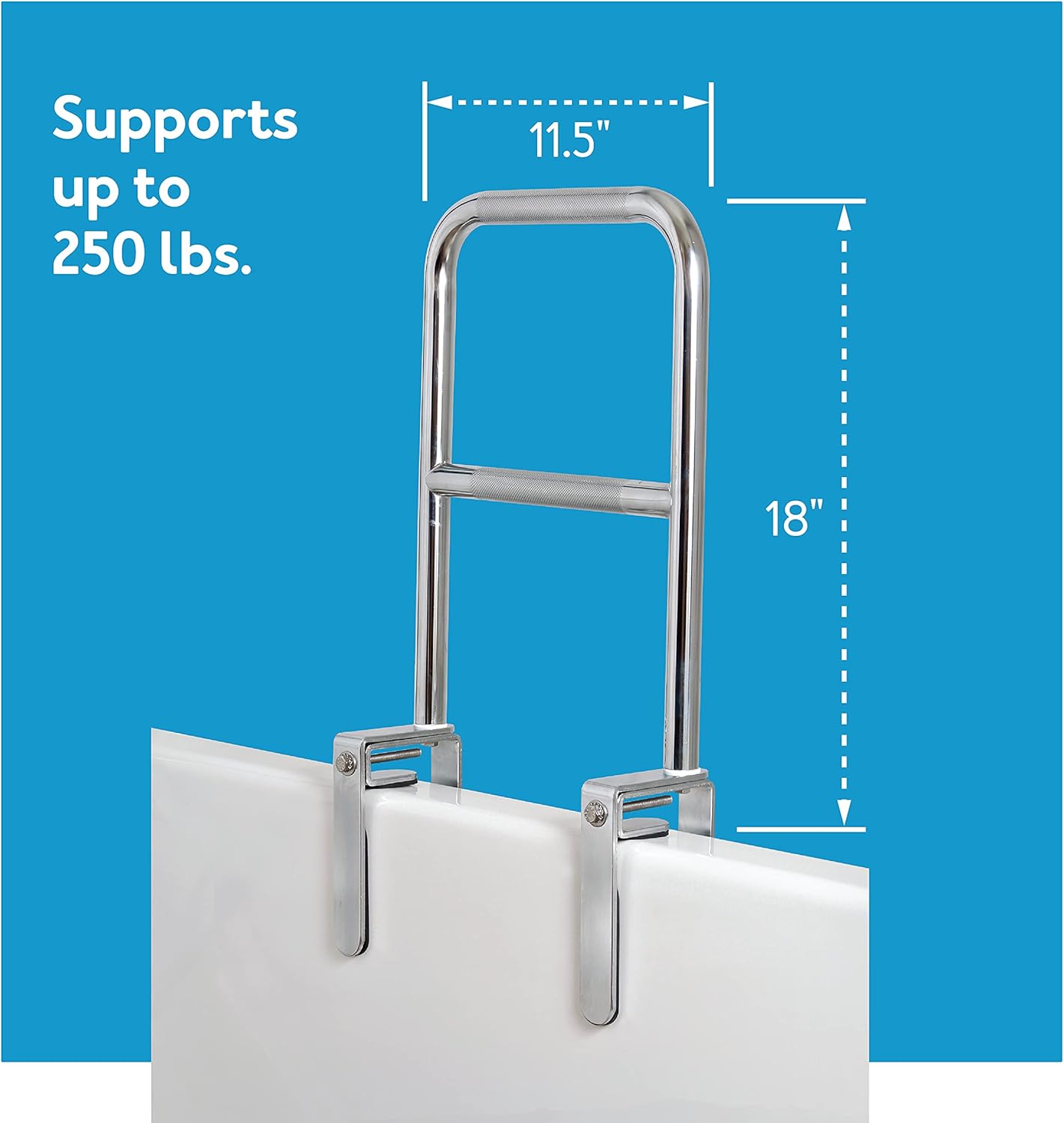 bathtub rail dual level