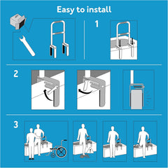 bathtub rail dual level
