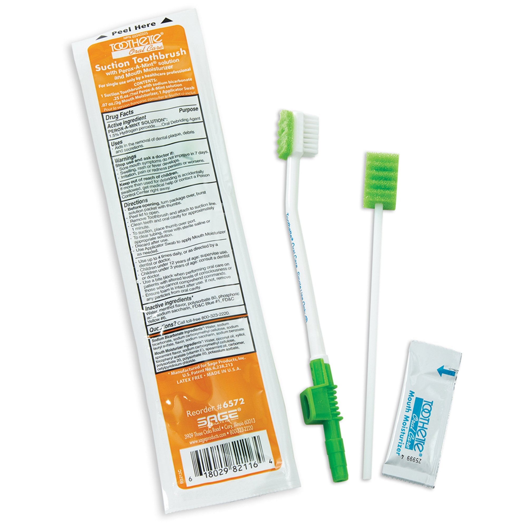 Suction Toothbrush Kit Toothette NonSterile