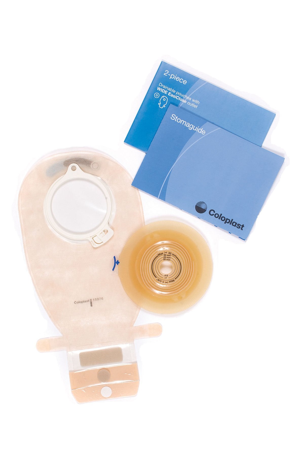Urostomy Pouch Assura Two-Piece System 10-1/4 Inch Length Flat, Trim to Fit 3/8 to 2-1/4 Inch Stoma Drainable