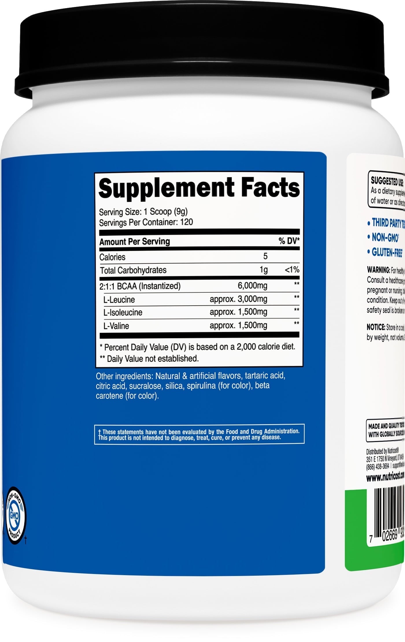 BCAA Powder 2:1:1 (Green Apple) 1 Kg   Amino Acid Supplement
